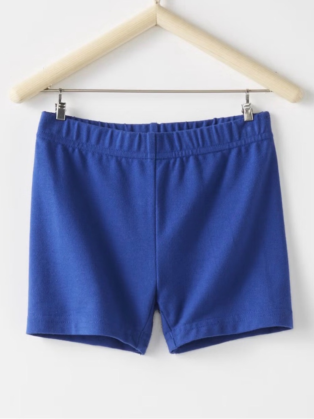 Hanna Andersson Bright Basics Tumble Shorts Royal  Blue Size 140 Or Girls 10 EUC
